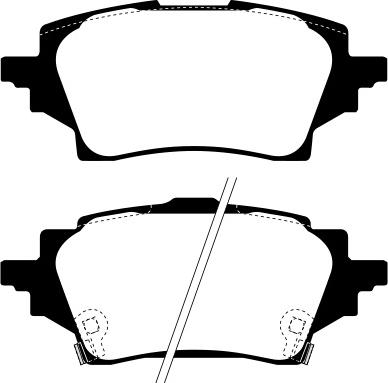 Valeo 302536 - Комплект спирачно феродо, дискови спирачки vvparts.bg