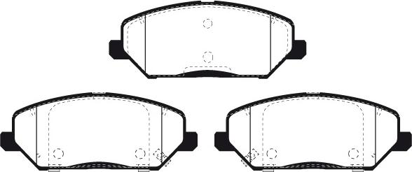 Raicam RA.1268.0 - Комплект спирачно феродо, дискови спирачки vvparts.bg