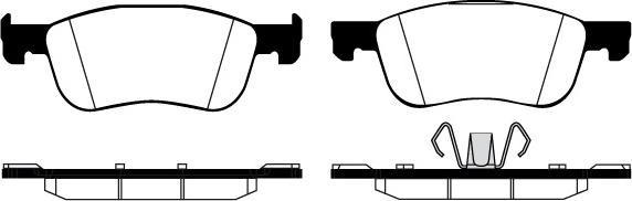 Raicam RA.1201.0 - Комплект спирачно феродо, дискови спирачки vvparts.bg