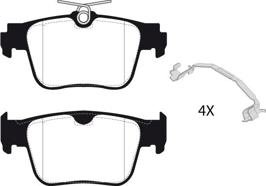 Raicam RA.1280.2 - Комплект спирачно феродо, дискови спирачки vvparts.bg