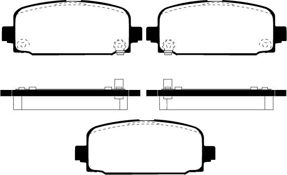 FIT FP2081 - Комплект спирачно феродо, дискови спирачки vvparts.bg