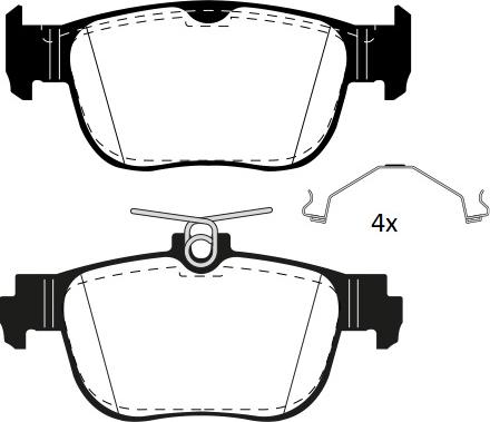 Raicam RA.1279.1 - Комплект спирачно феродо, дискови спирачки vvparts.bg