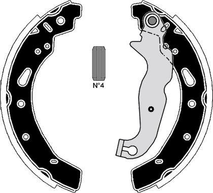 Raicam RA30010 - Комплект спирачна челюст vvparts.bg