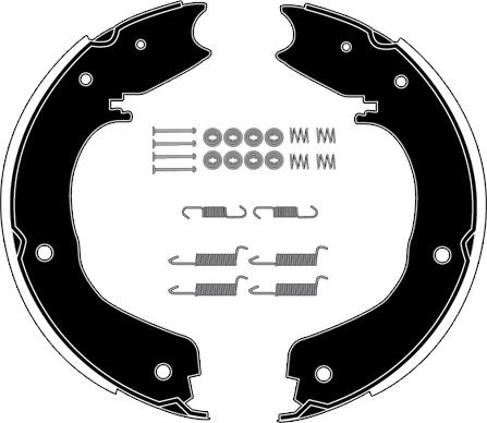 Raicam RA29481 - Комплект спирачна челюст, ръчна спирачка vvparts.bg