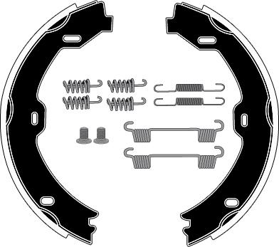 Raicam RA29011 - Комплект спирачна челюст, ръчна спирачка vvparts.bg