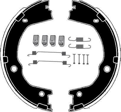 Raicam RA29841 - Комплект спирачна челюст, ръчна спирачка vvparts.bg