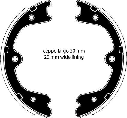 Raicam RA29730 - Комплект спирачна челюст, ръчна спирачка vvparts.bg