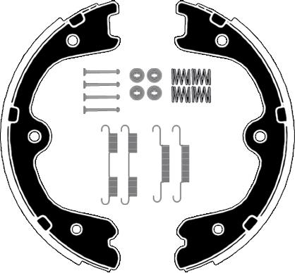 Raicam RA29731 - Комплект спирачна челюст, ръчна спирачка vvparts.bg