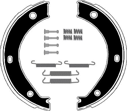 Raicam RA24691 - Комплект спирачна челюст, ръчна спирачка vvparts.bg