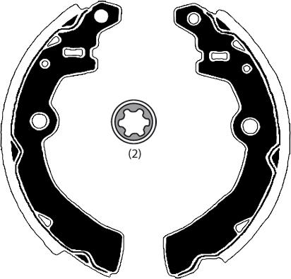 Raicam RA28450 - Комплект спирачна челюст vvparts.bg