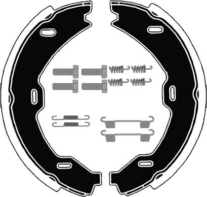 Raicam RA28631 - Комплект спирачна челюст, ръчна спирачка vvparts.bg