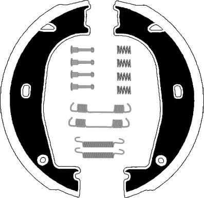 Raicam RA27381 - Комплект спирачна челюст, ръчна спирачка vvparts.bg