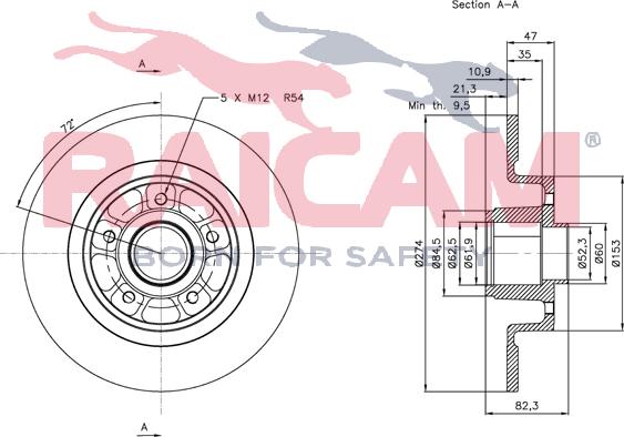 Raicam RD00678 - Спирачен диск vvparts.bg