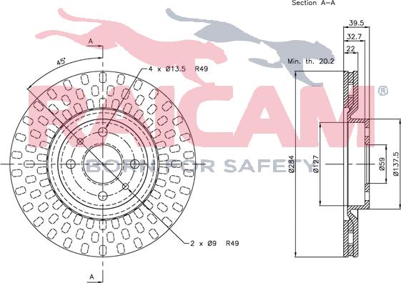 Raicam RD00192 - Спирачен диск vvparts.bg