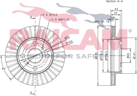 Raicam RD00809 - Спирачен диск vvparts.bg