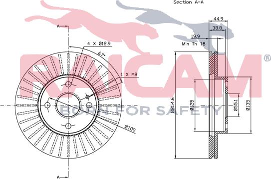 Raicam RD00399 - Спирачен диск vvparts.bg