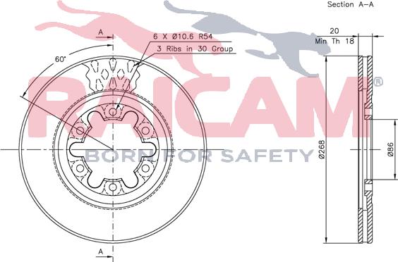 Raicam RD00386 - Спирачен диск vvparts.bg