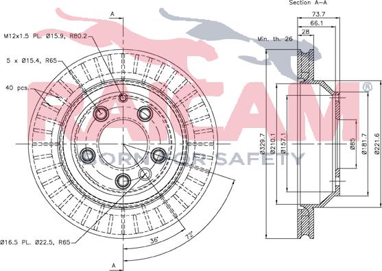 Raicam RD01112 - Спирачен диск vvparts.bg