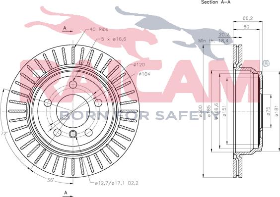 Raicam RD01337 - Спирачен диск vvparts.bg