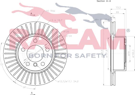 Raicam RD01200 - Спирачен диск vvparts.bg