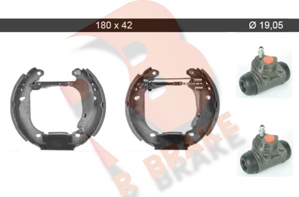 R Brake 79RBKT0059 - Комплект спирачна челюст vvparts.bg