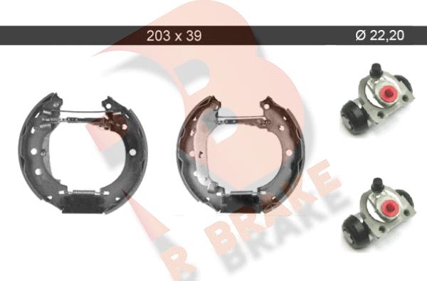 R Brake 79RBKT0053 - Комплект спирачна челюст vvparts.bg