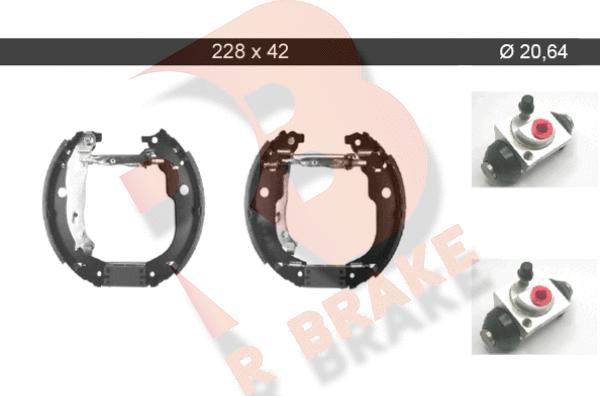 R Brake 79RBKT0069 - Комплект спирачна челюст vvparts.bg