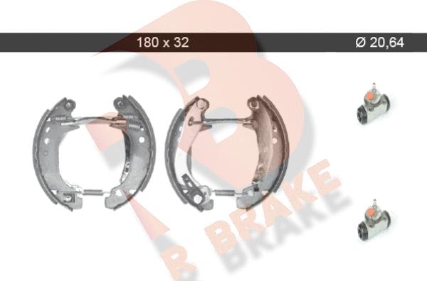 R Brake 79RBKT0064 - Комплект спирачна челюст vvparts.bg