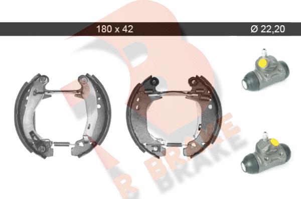 R Brake 79RBKT0065 - Комплект спирачна челюст vvparts.bg