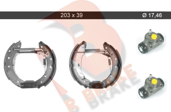 R Brake 79RBKT0068 - Комплект спирачна челюст vvparts.bg