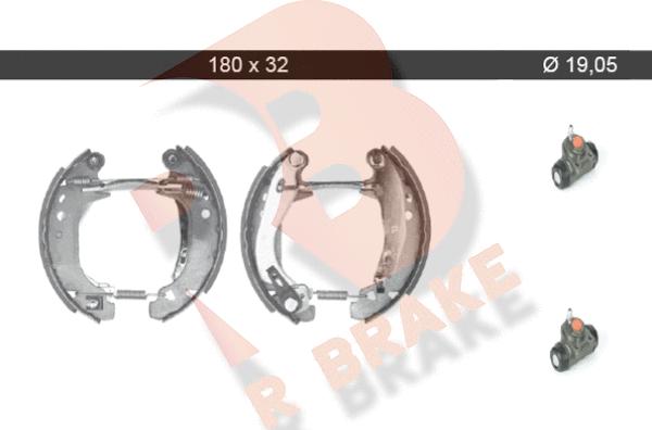 R Brake 79RBKT0063 - Комплект спирачна челюст vvparts.bg