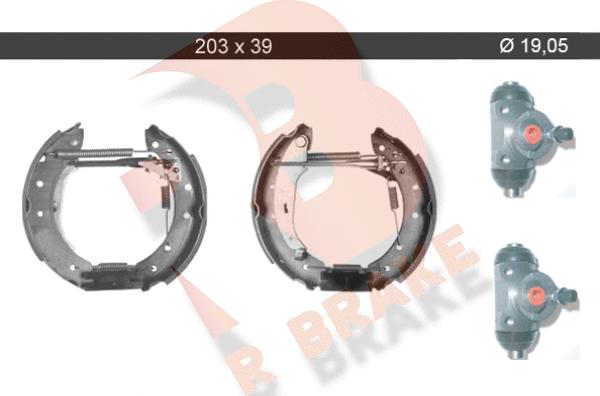 R Brake 79RBKT0067 - Комплект спирачна челюст vvparts.bg