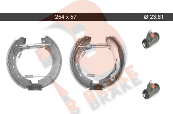 R Brake 79RBKT0019 - Комплект спирачна челюст vvparts.bg