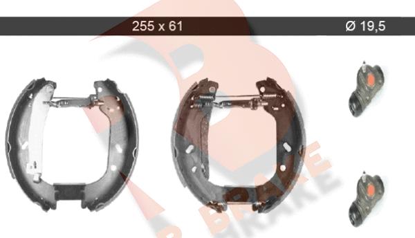 R Brake 79RBKT0018 - Комплект спирачна челюст vvparts.bg