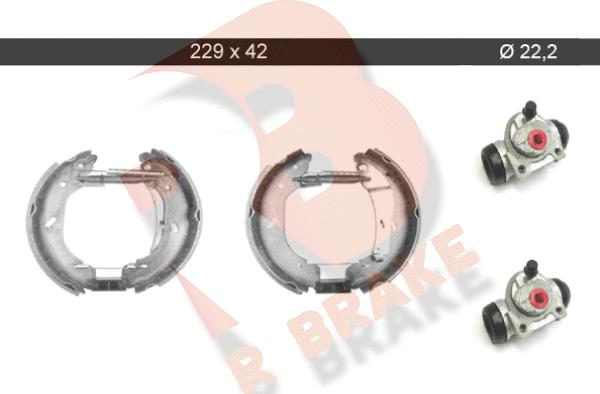 R Brake 79RBKT0086 - Комплект спирачна челюст vvparts.bg