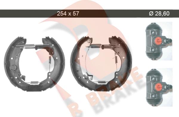 R Brake 79RBKT0080 - Комплект спирачна челюст vvparts.bg