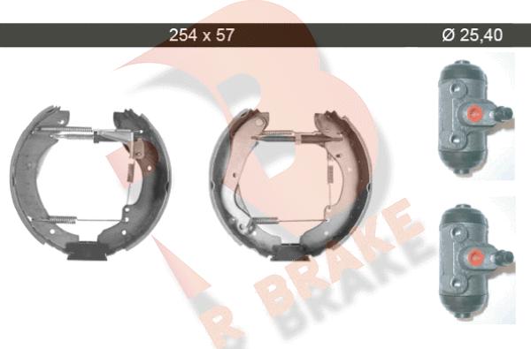 R Brake 79RBKT0081 - Комплект спирачна челюст vvparts.bg