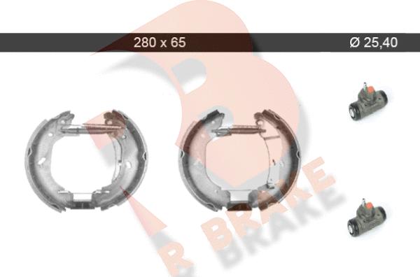 R Brake 79RBKT0083 - Комплект спирачна челюст vvparts.bg