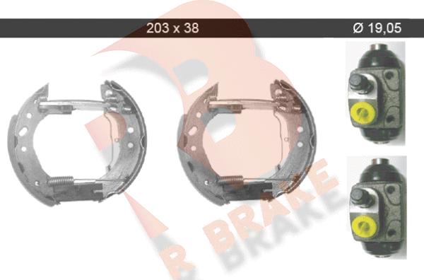 R Brake 79RBKT0032 - Комплект спирачна челюст vvparts.bg