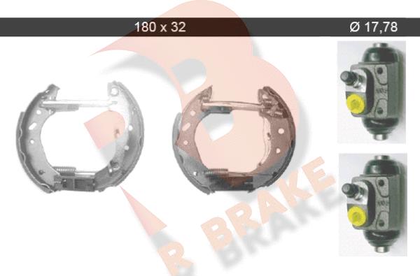 R Brake 79RBKT0024 - Комплект спирачна челюст vvparts.bg