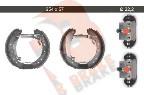 R Brake 79RBKT0020 - Комплект спирачна челюст vvparts.bg