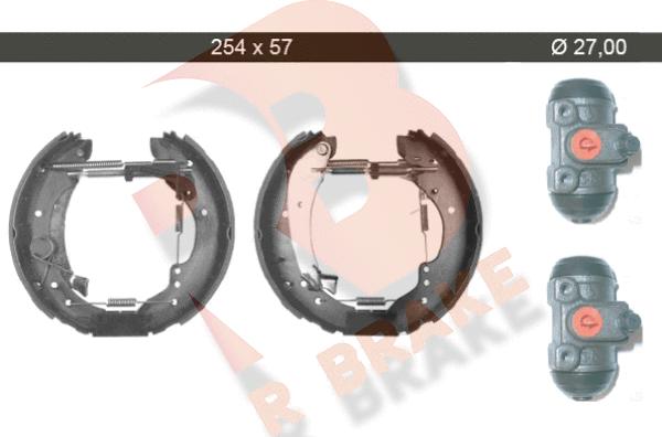 R Brake 79RBKT0079 - Комплект спирачна челюст vvparts.bg