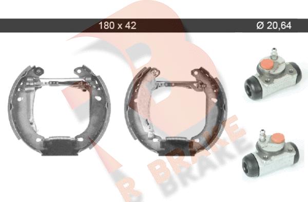 R Brake 79RBKT0103 - Комплект спирачна челюст vvparts.bg