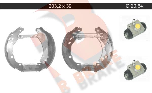 R Brake 79RBKT0116 - Комплект спирачна челюст vvparts.bg