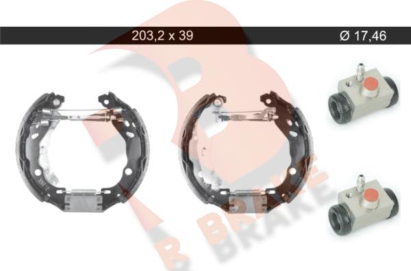 R Brake 79RBKT0137 - Комплект спирачна челюст vvparts.bg