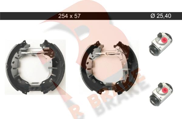 R Brake 79RBKT0125 - Комплект спирачна челюст vvparts.bg