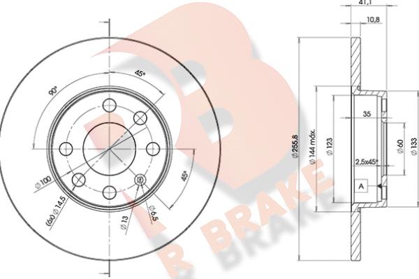 R Brake 78RBD29058 - Спирачен диск vvparts.bg