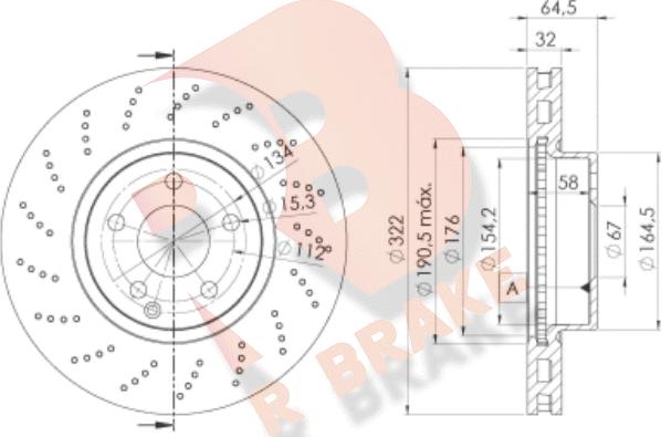 R Brake 78RBD26472 - Спирачен диск vvparts.bg