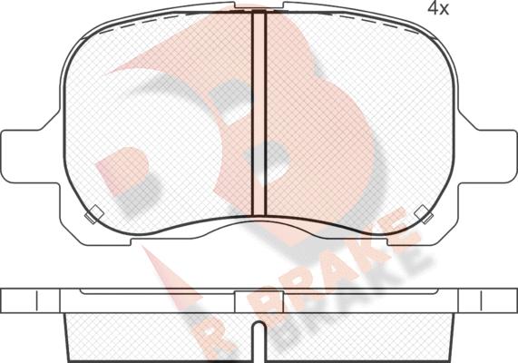 BENDIX MKD741 - Комплект спирачно феродо, дискови спирачки vvparts.bg