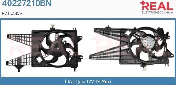 REAL 40227210BN - Електромотор, вентилатор на радиатора vvparts.bg